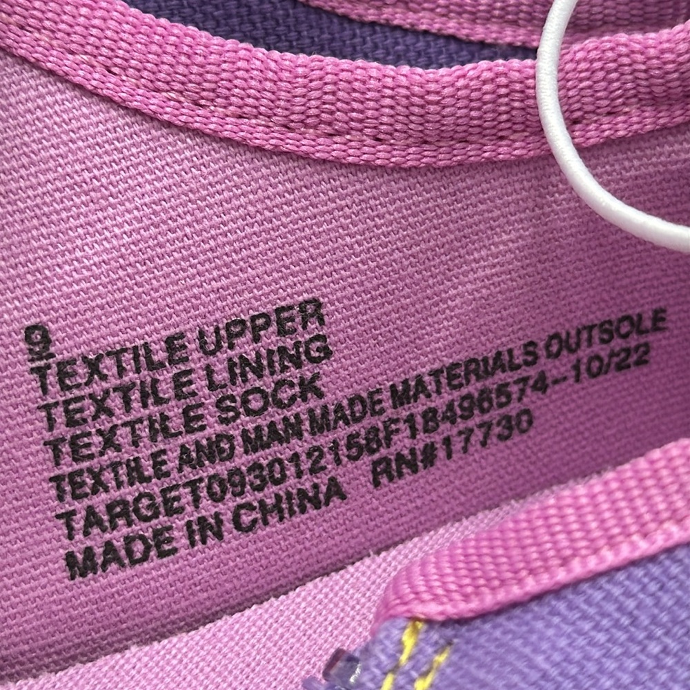 NWT BILLY Footwear Harbor Essential Low Top Purple/Green Toddler Girls Size 9 - Picture 9 of 11